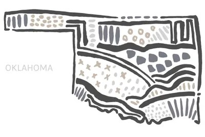 Oklahoma Art Print by Statement Goods iCanvas