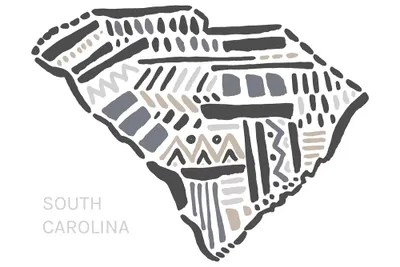South Carolina Art Print by Statement Goods iCanvas