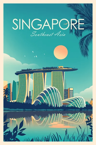 Singapore Canvas Wall Art by Studio Inception iCanvas