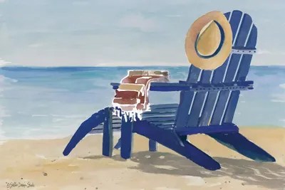 Beach Chairs II Canvas Art by Stellar Design Studio iCanvas