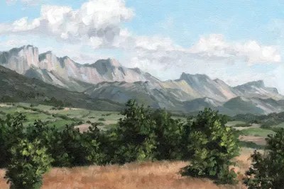 Mountain Landscape Canvas Art Print by Rachel Stribbling iCanvas