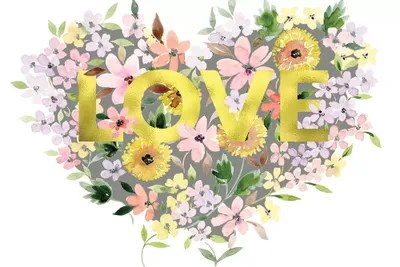 Love Heart Canvas Wall Art by Stephanie Ryan iCanvas