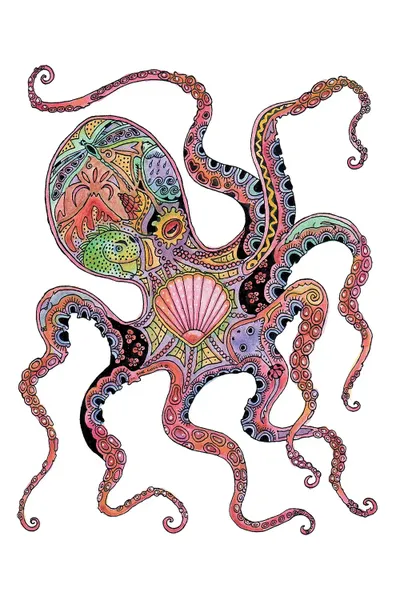 Octopus Art Print by Sue Coccia iCanvas