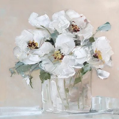 Soft Whites Canvas Wall Art by Sally Swatland iCanvas