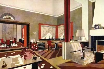 1930s Art Deco Interior Canvas Artwork The Advertising Archives iCanvas