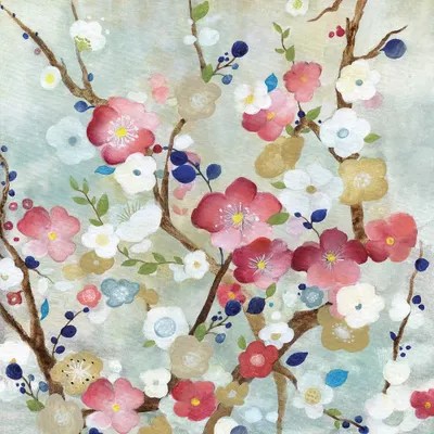 Cherry Blossoms Canvas Art Print by Tava Studios iCanvas