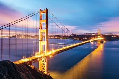 Golden Gate Bridge At Dawn, San Francisco Art... Matteo