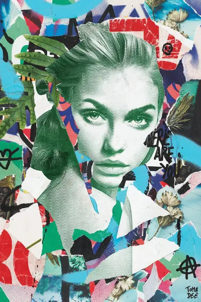 Green Paper Canvas Artwork by TOMADEE iCanvas