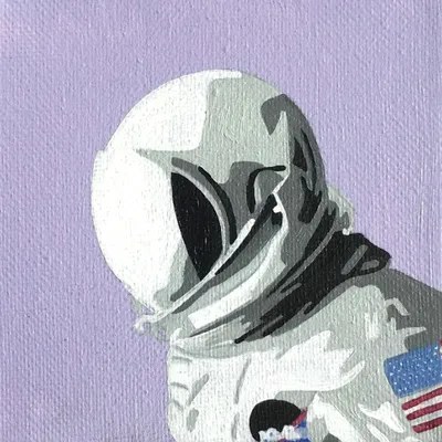 Astronaut Canvas Wall Art by Tara Barr iCanvas