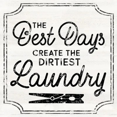 Laundry Art IBest Days Canvas Wall Art by Tara Reed iCanvas