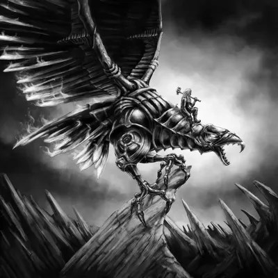 Finnish Mythological Iron Eagle, Kokko Can Canvas Art Tero Porthan