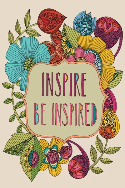 Inspire Be Inspired Canvas Art Print by Valentina Harper iCanvas
