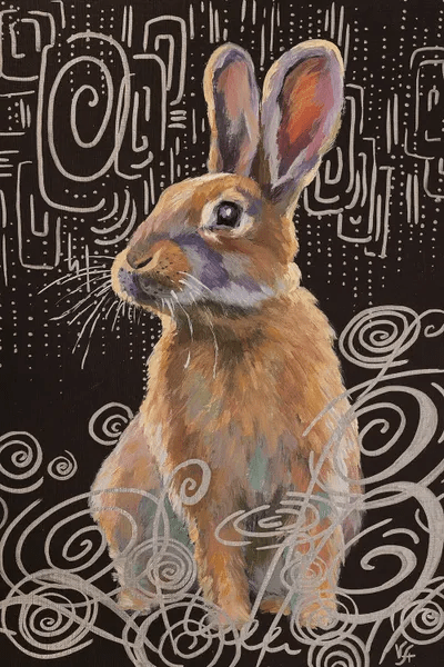 Rabbit Canvas Art Print by Alona Vakhmistrova iCanvas