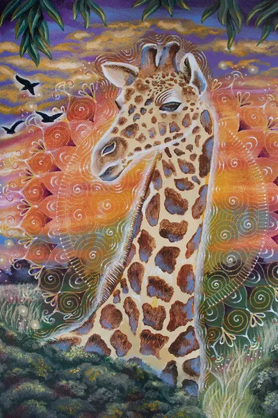 Giraffe Canvas Wall Art by Verena Wild iCanvas