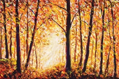 Autumn Forest Canvas Art Print by Valery Rybakow iCanvas