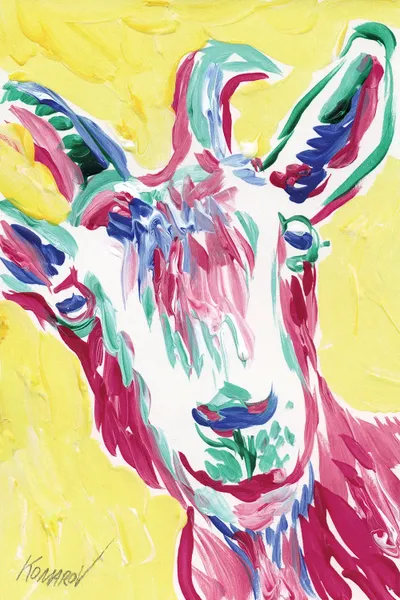 Funny Goat Canvas Art by Vitali Komarov iCanvas