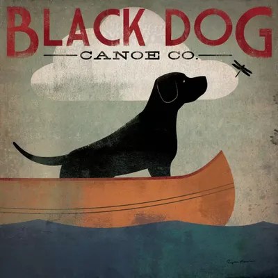 Black Dog Canoe Co. II Canvas Artwork by Ryan Fowler iCanvas
