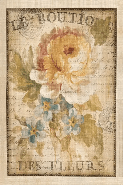 Parisian Flowers I Canvas Print by Danhui Nai iCanvas