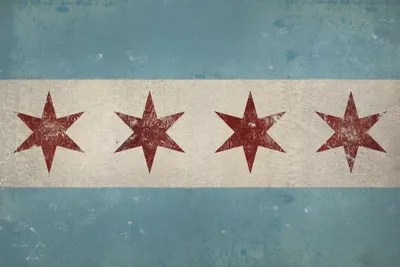 Chicago Flag Art Print by Ryan Fowler iCanvas