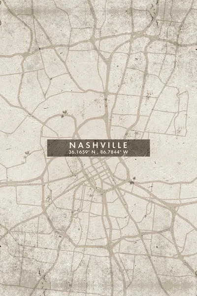 Nashville City Map Abstract Style Canva Canvas Art WallDecorAddict