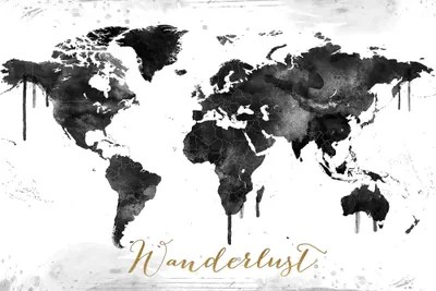World Map Wanderlust Canvas Wall Art by WallDecorAddict iCanvas