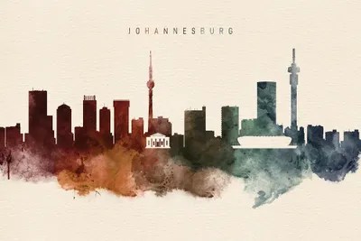 Johannesburg Desert Skyline Canvas Print by WallDecorAddict iCanvas