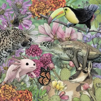 Flora And Fauna Of Mexico Canvas Art Print by Yanin Ruibal iCanvas