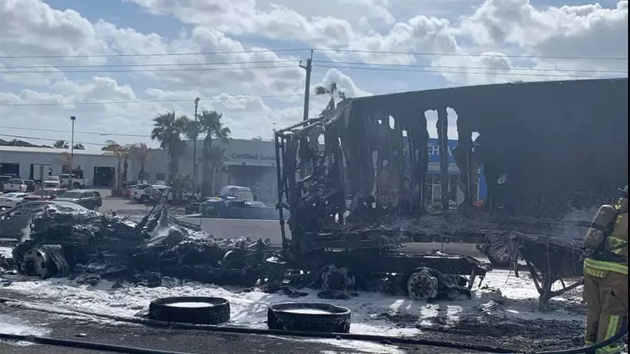 Flying Mattress Causes Fiery Wreck Involving 18Wheeler iHeart