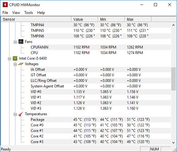 CPUID HWMonitor 1.65.1 + Portable
