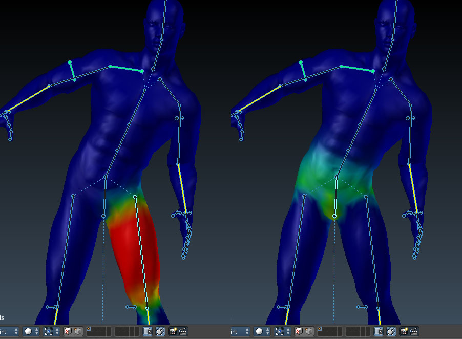Having a hard time weight painting Animation and Rigging Blender