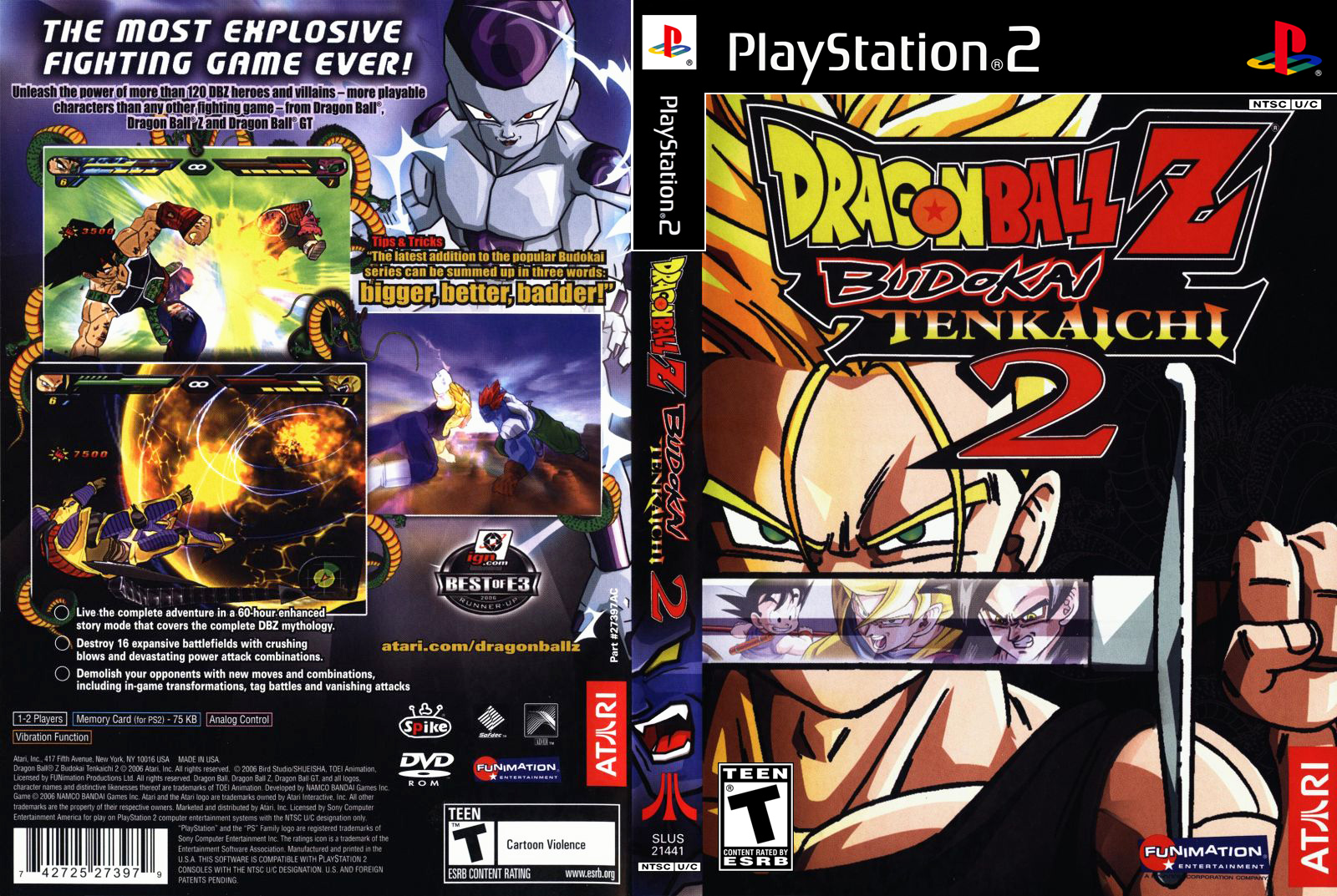 (PS2 Cover) Dragon Ball Z Budokai Tenkaichi 2 (NTSC)(NTSCJ)(PAL