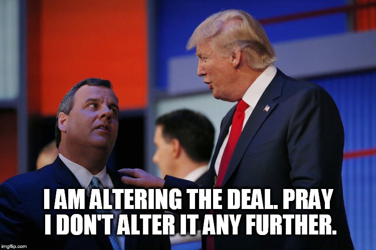 Image tagged in chris christie and donald trump Imgflip
