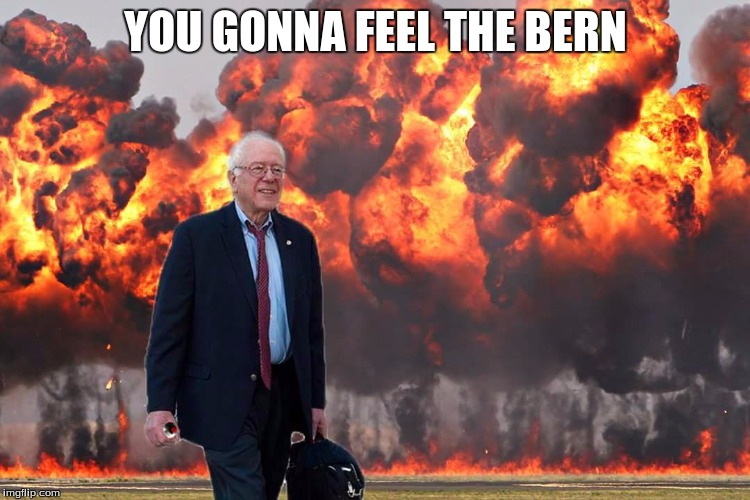 Bernie Meme Blank / Bern, feel the burn? Imgflip / Senator bernie