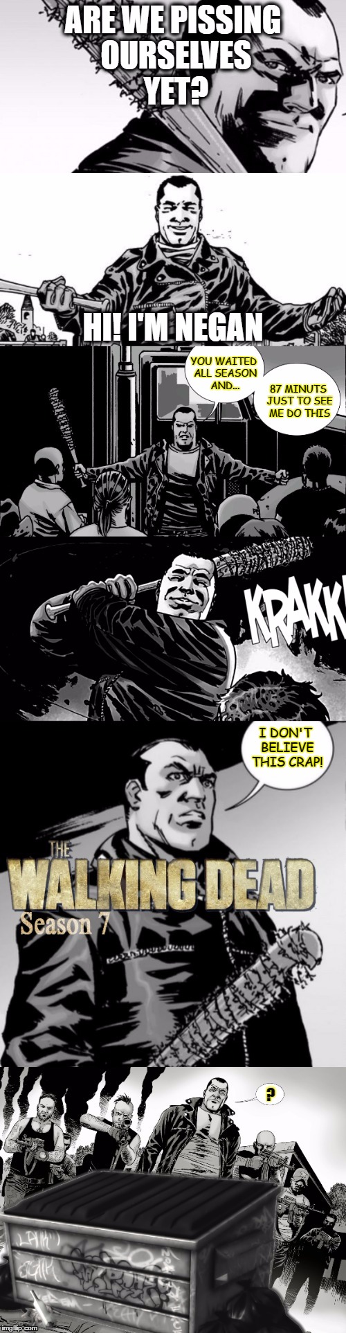 Negan Discovers The Writer's Idea Bin Imgflip
