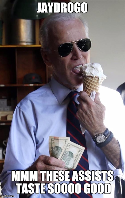 Joe Biden Ice Cream and Cash Imgflip