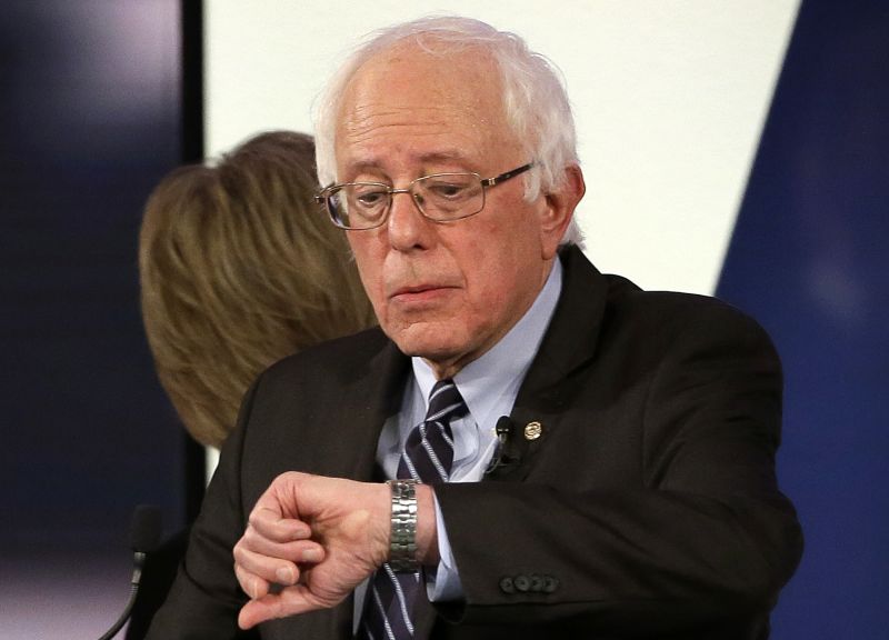 Bernie Look At The Time Blank Template Imgflip