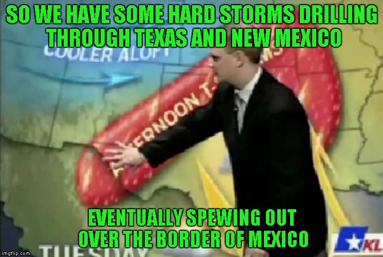 Don't get pounded by the weather people. Imgflip