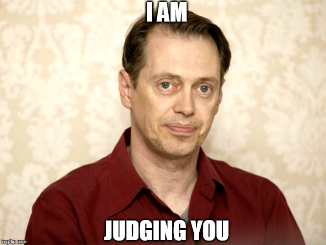Image tagged in steve buscemi,judging you Imgflip