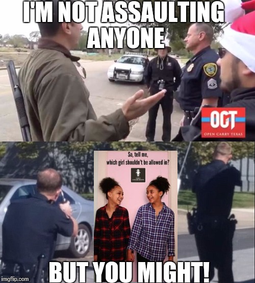 White vs Black Open Carry Imgflip