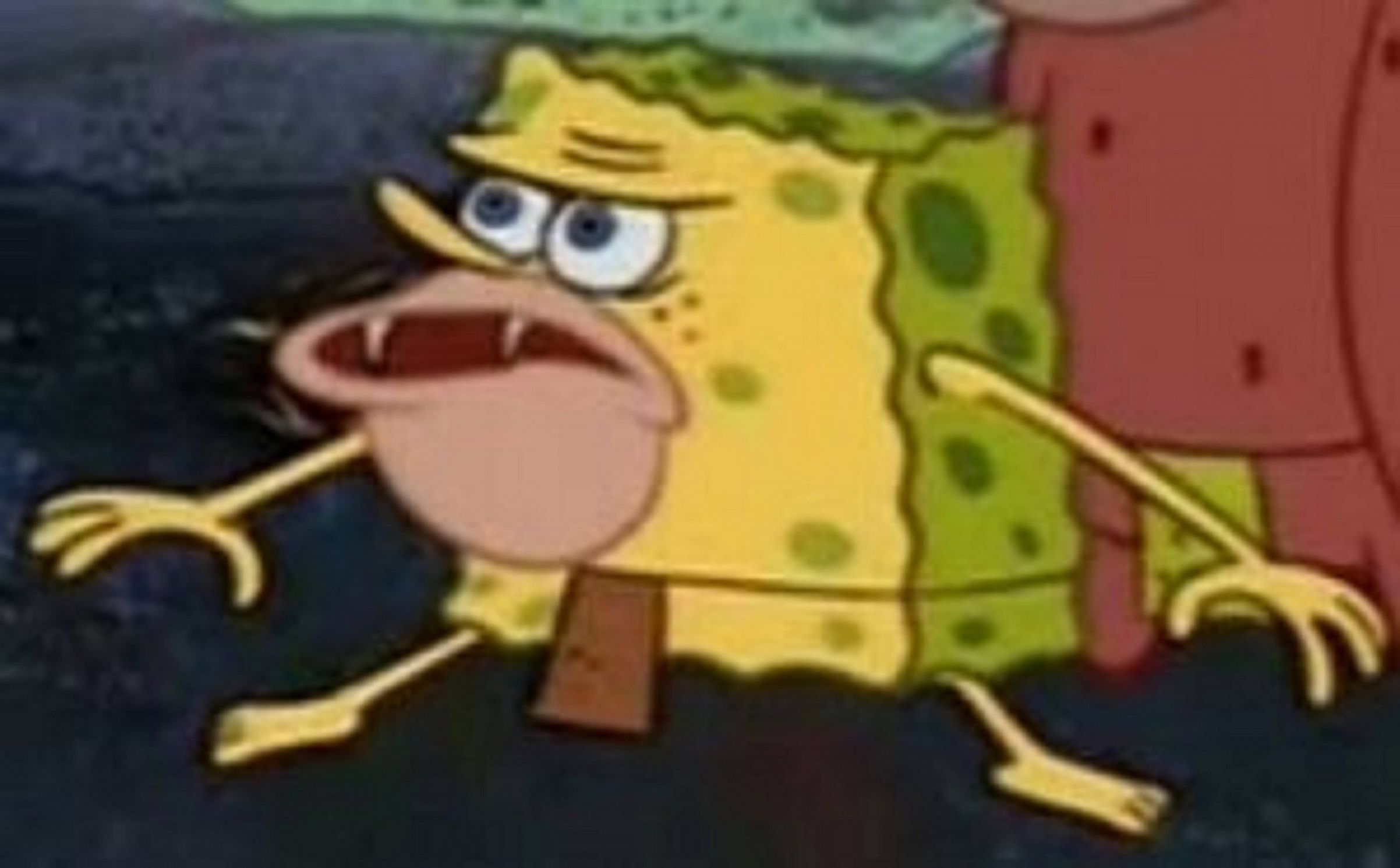 Spongebob caveman Blank Template Imgflip