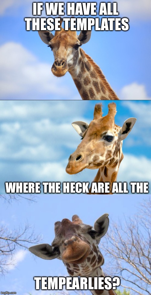Bad Pun Giraffe Imgflip