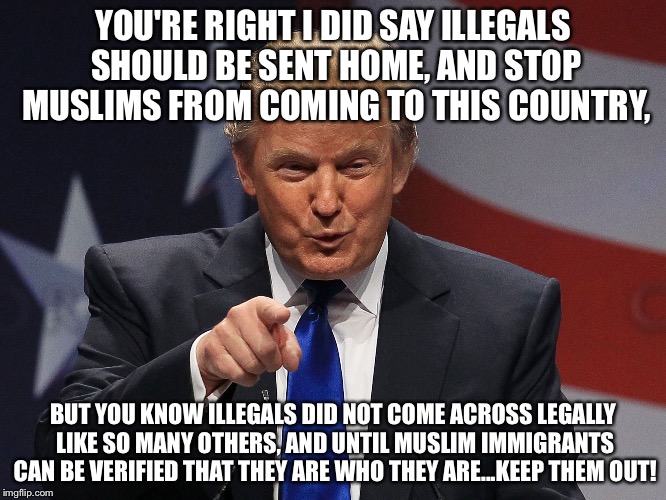 Trump immigration policy Imgflip