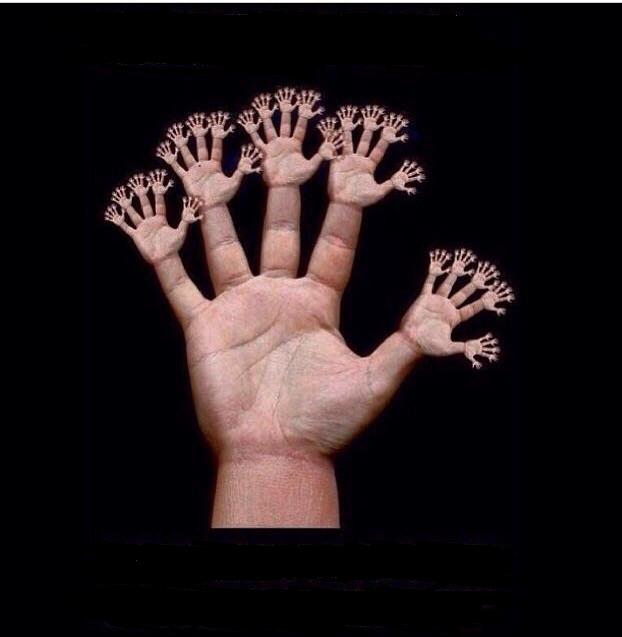 On One Hand Blank Template Imgflip