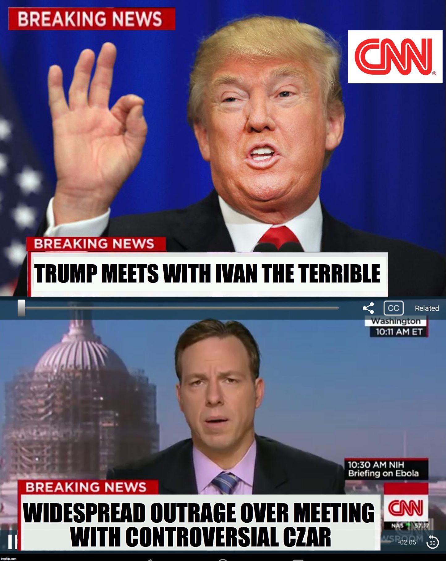 USE THIS NEW CNN PHONY BREAKING TRUMP NEWS TEMPLATE TO MAKE FUN OF