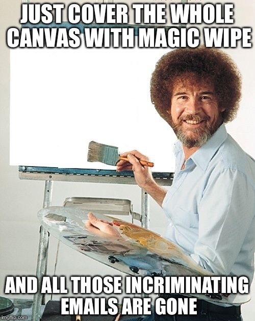 Hillary must've watched Bob Ross Imgflip