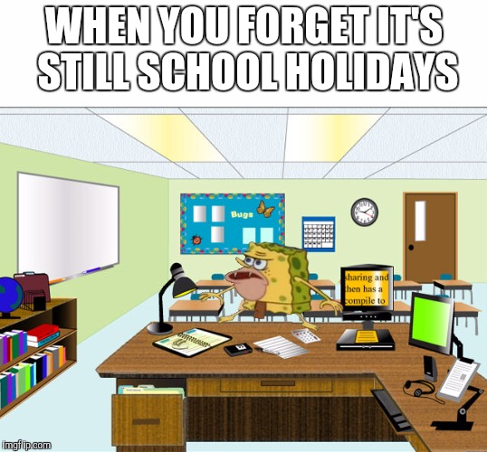 Caveman Spongebob in School Imgflip