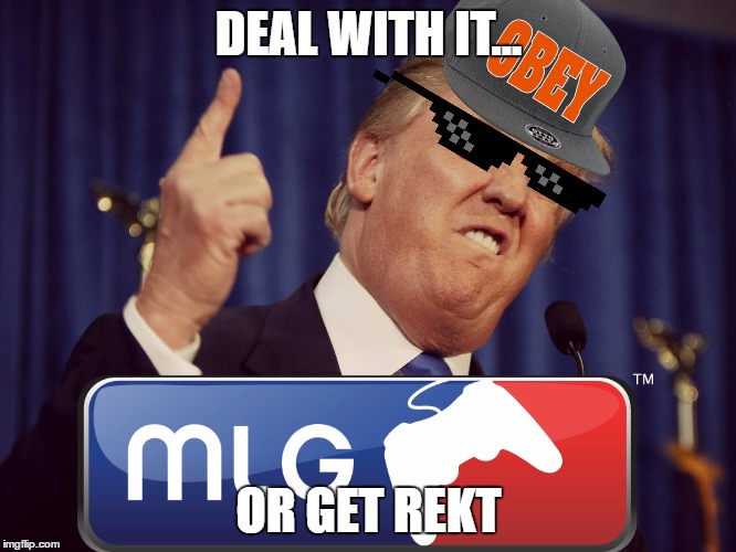 Image tagged in donald trump,mlg Imgflip