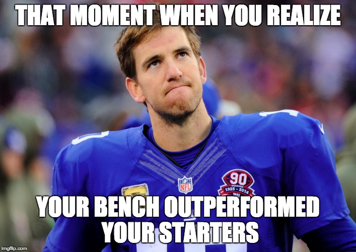 Eli Manning Fantasy Football Fail Imgflip