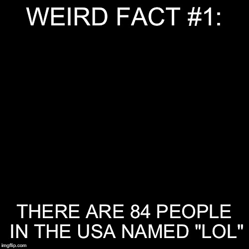 Weird facts meme series; 1 Imgflip