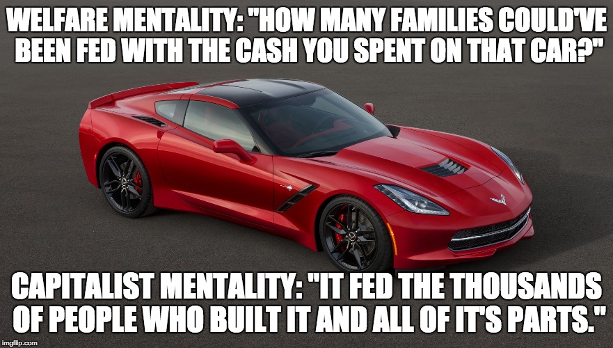 When you buy something, you put money in people's pockets and give them